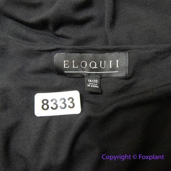 New! Eloquii‎  One Shoulder Bodysuit black, women plus size 18/20 - Picture 11 of 14